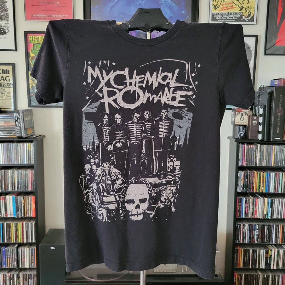 MY CHEMICAL ROMANCE T-Shirt Size Extra Small GERARD WAY The Black Parade
